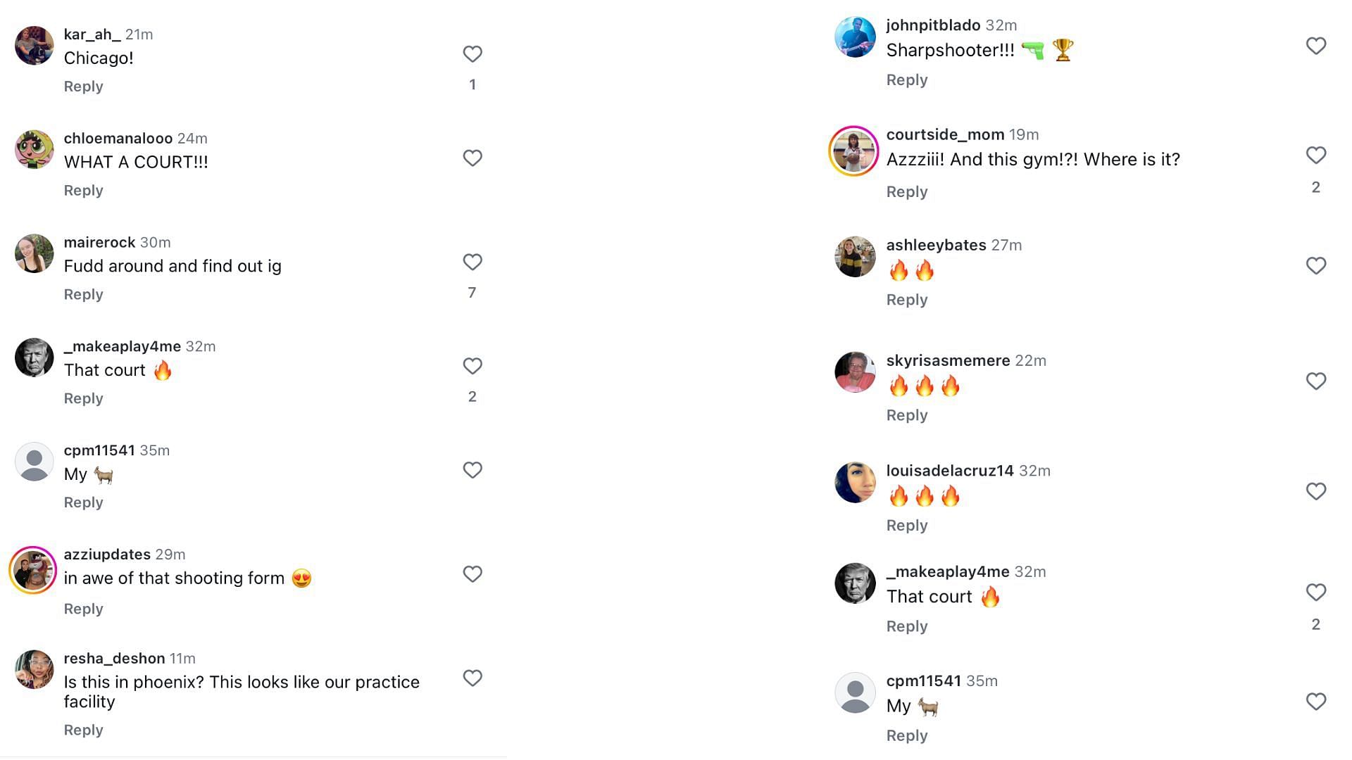 College fans react to UConn star Azzi Fudd practising for the first time after national championship win - Image source: Instagram/marchmadnesswbb